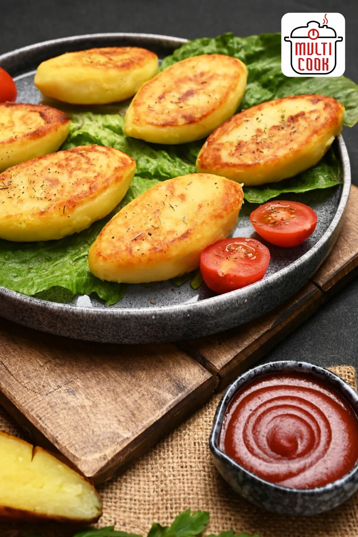 Potato zrazy with meat