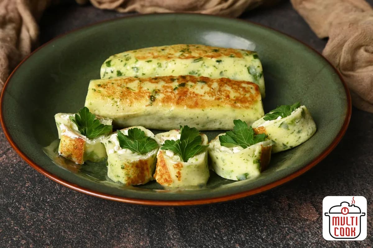 Spinach and cream cheese crepes