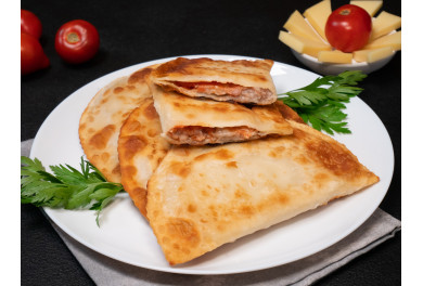Pork, Cheese And Tomato  Сhebureki