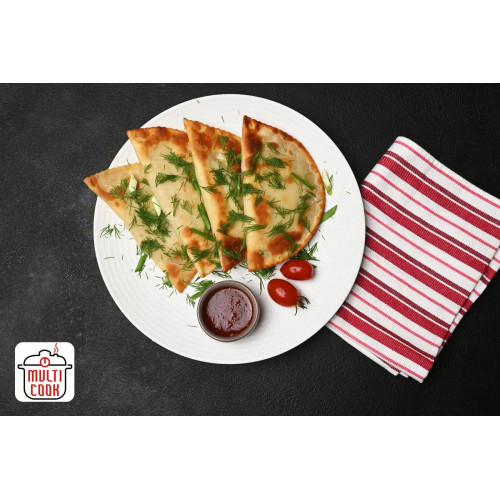 Pork, Cheese And Tomato  Сhebureki – Crispy Fried Pies with Juicy Pork & Onion