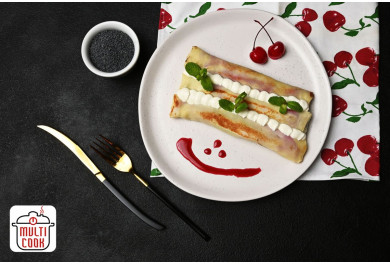 Poppy Seeds & Cherry Crepes