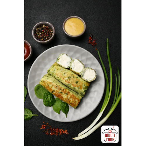 Spinach & Cream Cheese Crepes – Savory Filled Pancakes