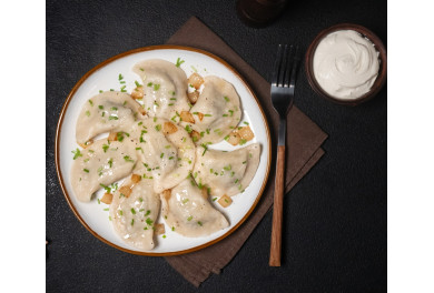 Potatoto & liver pierogi